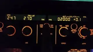 A320 fcu change of hdg trk vs fpa