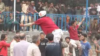 winning celebration of team Gilgit 1. freestyle polo Gilgit Baltistan