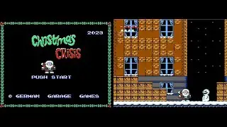 Christmas Crisis (Homebrew) NES - Walkthrough (Full Game)