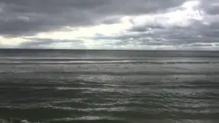 The sun is peeking out at Blue Mountain Beach #beachshot