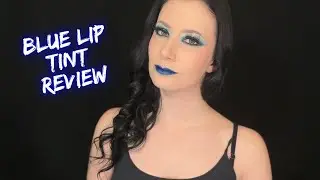 Gothic Blue Lip Tint Sushy Glow Cosmetics Review + Demo