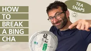 TEA SNAP: How to break a bing cha for storage