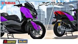 Modifikasi Yamaha Xmax Ungu Janda | Shockbreaker Ohlins | Knalpot Akrapovik | THE MAXI Game Android