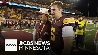 Vikings QB Max Brosmer and Gophers QB Drake Lindsey on their football bond