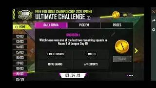 ESPORTS ULTIMATE CHALLENGE ALL ANSWER💯💯💯💯 CORRECT