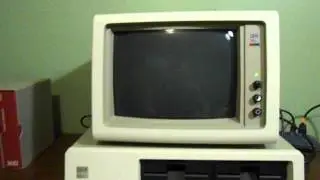 Тест загрузки нового старого IBM PC 5150 с DOS 1.1