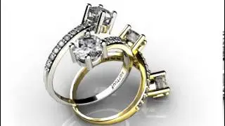 Round Spiral Diamond Ring | TM Diamonds | 972-3-7512618 Isreal