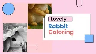 Cute Bunny Coloring| Calm and Relaxing Art