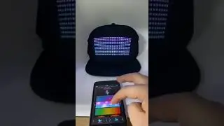 Programmable APP Controlled LED Snapback Baseball Hat !