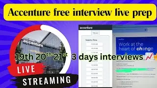 accenture associate software engineer Live Jan 19th,20th,21st|batch 2 interviews live stream 2026