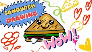 How to Draw a Sandwich | Fun & Simple Drawing