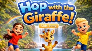 Hop with the Giraffe 🦒🎶 | Fun Kids Song to Dance & Sing | Oliver & Mia 🌟 #kidssongs 