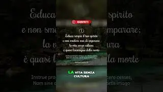 La Cultura: Chiave di Vita, Onest&agrave; e Fortuna!