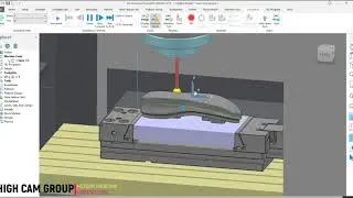 UnderCut Milling Operation with Projection Surface Strategy