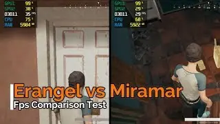 Erangel vs Miramar Map FPS Comparison on Nvidia 920m / 920mx Gameplay