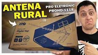 Antena de Tv digital para zona Rural - Pro Eletronic prohd-1118 Unboxing e review