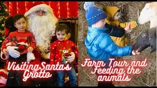 VISITING FATHER CHRISTMAS IN HIS GROTTO🎄FARM TOUR AND FEEDING THE ANIMALS