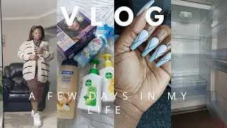 #vlog :: DIY NAILS || RELAXING MY HAIR || CLEANING MY FRIDGE WITH ME || WEEKLY TOP UP || QUICK LUNCH