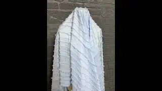 Blue Pink Feather Stripe Jacquard | Premium DIY Shirt & Dress Designer Fabric