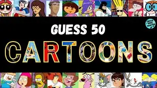 Can you guess 50 CARTOONS by their picture? 📺🍿 | Trivia/Quiz/Challenge