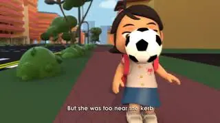 Mr Zebra Road Safety Cartoon Season 2: Episode 2- Don't Play Near The Kerb