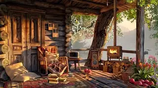 Cafe Time in Spring Garden ASMR Ambience 🌷 Relaxing Nature Sounds of Spring Valley by Alley Music