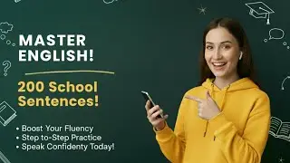 200 Sentences About School | Daily English Speaking Practice for Beginners to Intermediate