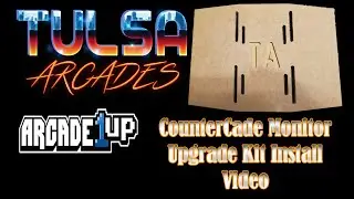 Tulsa Arcades Countercade Monitor Mount Kit Install Video!!
