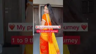 My 1 to 9 month pregnancy journey  #shorts #ytshorts #pallavipandey #youtubeshorts #trending