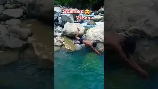 swimming in current flowing river of nepal |#shorts #faded #summervibes