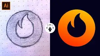 Negative Space Logo Design - Adobe illustrator Tutorial - Easy Method