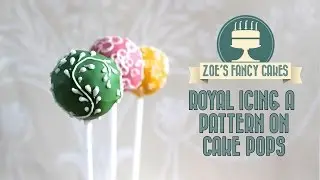 Royal icing cake pops how to make cake pops with a royal icing pattern