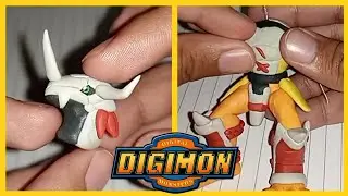 Cómo hacer a Wargreymon de plastilina. / Digimon Clay Art