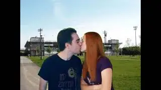 Me and Donna Pinciotti kiss at Jarry Park