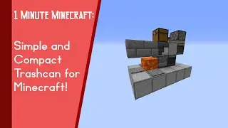 Awesome Minecraft Trashcan in under 1 Minute! (Simple and Compact!) #Shorts