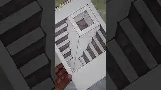 3d art || illusion drawing easy || illustration😱|| youtubeshorts