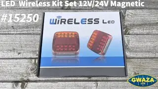 Gwaza #15250 LED Lamp Set 12V/24V Magnetic Wireless Kit