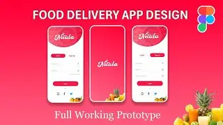 Figma food app design | food app design in figma | figma app design prototype| figma tutorial hindi 