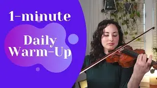 1-Minute Daily Violin Warm-Up | G-major Tonalization
