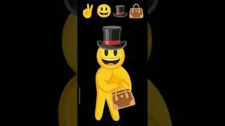 Making character with 🎩😃✌️👜 #emoji#shortsviral#viral#short #subscribe