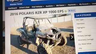 Copart RZR walk around / bidding?! Vlog 4