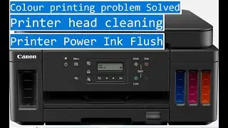 Canon g6040 Colour printing problem solution-  How To Clean Printheads..?