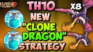 CLONE DRAGLOON | New Th10 Best 3 STARS War Attack Strategy | Clash Of Clans