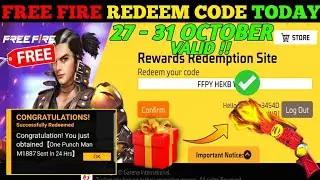 FREE FIRE REDEEM CODE TODAY 28 OCTOBER REDEEM CODE FREE FIRE | FF REDEEM CODE TODAY 28 OCTOBER