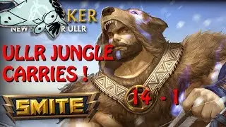 14-1 Ullr Jungle Destroys Enemy Team - Ullr Conquest - Smite