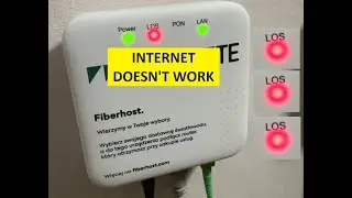 The red LOS LED is blinking - Internet doesn't work - SOLUTION