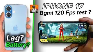 iPHONE 17 BGMI 120FPS TEST😍 Heating & Battery test | gaming beast?
