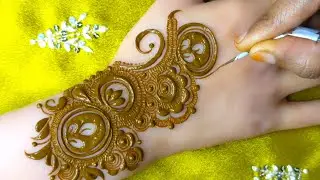 Indo-Western Circular Pattern Mehndi Design: New Arabic Henna Tutorial - Step-by-Step Design for You