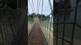 🤩ALWAYS SENTOSA ISLAND, IF I VISIT SINGAPORE🫶🌍 #sentosa #beach #hangingbridge #shorts #asia