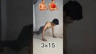 🔥 3x15 Home Workout | Shoulder, Chest, Triceps & Abs | No Equipment, Just Bodyweight 💪#HomeWorkout